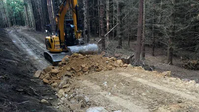 SERİK ORMAN İŞLETMESİNDE 5 KM B TİPİ YENİ YOL VE 1200 MT YOL TAMİR BAKIM İŞİ