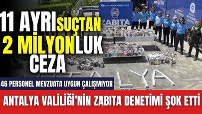 Antalya Valiliği’nin Zabıta Denetimi Şok Etti