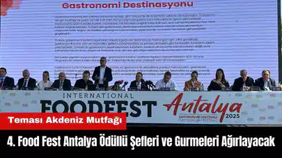 4. Food Fest Antalya Ödüllü Şefleri ve Gurmeleri Ağırlayacak