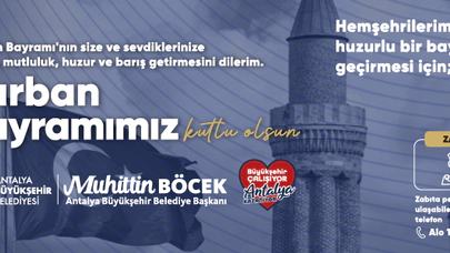 ANTALYA BÜYÜKŞEHİR BELEDİYESİ KURBAN BAYRAMI İLANI