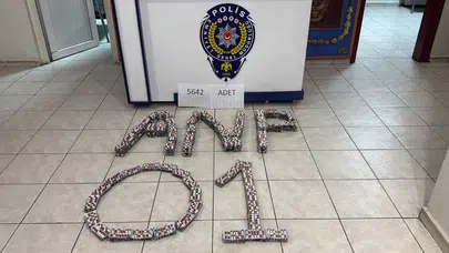 Adana’da 5 Bin 642 Hap Yakalandı:'Yıllık İçeceğim' Dedi!