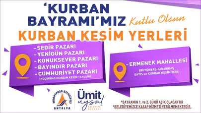 Muratpaşa Belediyesi Kurban Kesim Yerleri