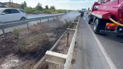 Araçtan Atılan İzmarit Manavgat'ta Faciaya Davetiye Çıkardı