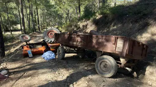 Serik’te Aynı Gün İkinci Traktör Kazası!
