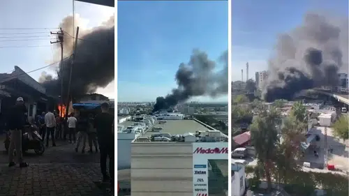 Adana’da Hurdacı Dükkanında Başlayan Yangın Panik Yarattı!