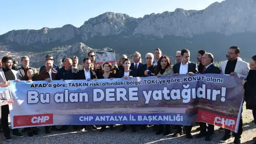 CHP'den Boğaçayı'nda TOKİ Projesine "Beton Tabut Olur" Eylemi!