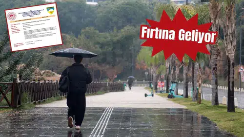 Antalya Meteoroloji’den Kritik Fırtına Duyurusu