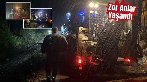 Kemer’de Yol Çöktü! Mahsur Kalanlar İçin Hayat Durdu