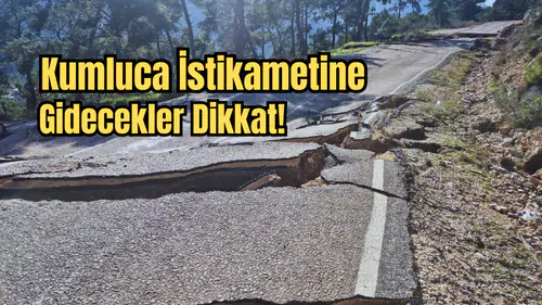 Antalya’da Metrelerce Yol Çöktü: Yağışlar Sonrası Korkutan Manzara
