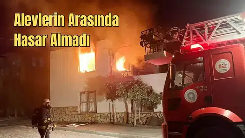 Gazipaşa’daki Eşyalar Kül Oldu, Kur’an-ı Kerim Zarar Görmedi