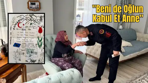 Şehit Arkadaşının Mektubunu Manavgat’taki Annesine Getirdi