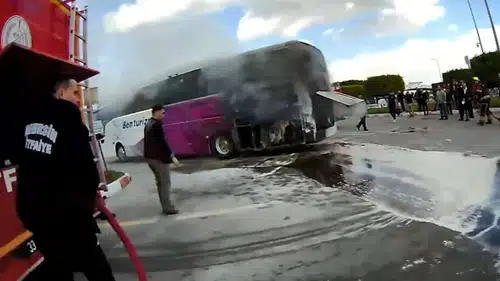 Facianın Eşiğinden Dönüldü! Mersin Terminali’nde Otobüs Yangını