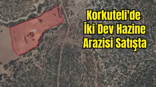 Korkuteli'de Milli Emlak'tan Satılık Tarla ve Konut Alanı