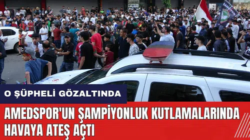 Amedspor'un şampiyonluk kutlamalarında havaya ateş açmıştı! O şüpheli gözaltında