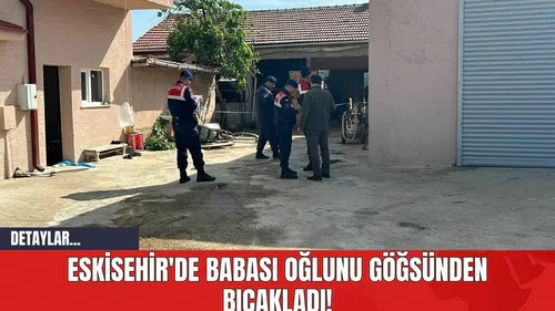 Eskisehir'de Babası Oğlunu Göğsünden Bıçakladı!