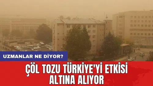 Çöl tozu Türkiye'yi etkisi altına alıyor: Uzmanlar ne diyor?