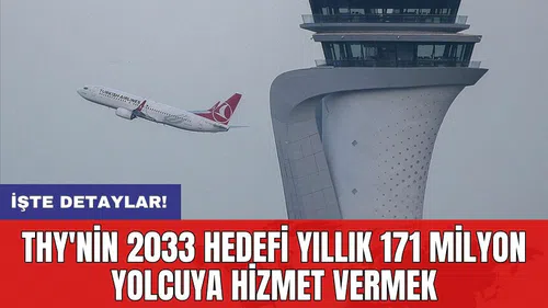 THY'nin 2033 hedefi yıllık 171 milyon yolcuya hizmet vermek