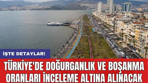 Türkiye'de doğurganlık ve boşanma oranları inceleme altına alınacak