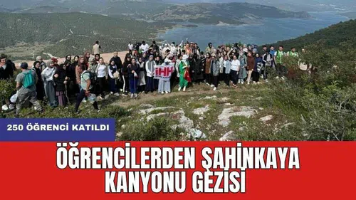 Öğrencilerden Şahinkaya Kanyonu gezisi