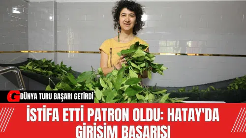 İstifa etti patron oldu: Hatay'da girişim başarısı