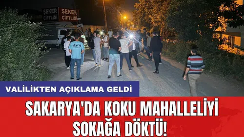 Sakarya'da koku mahalleliyi sokağa döktü! Valilikten açıklama geldi