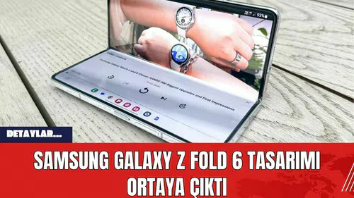 Samsung Galaxy Z Fold 6 Tasarımı Ortaya Çıktı