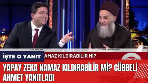 Cübbeli Ahmet yapay zeka olayı ne? Yapay zeka namaz kıldırabilir mi?