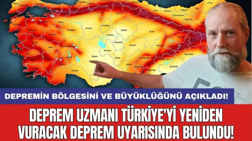 Deprem uzmanı Türkiye'yi yeniden vuracak deprem uyarısında bulundu! Depremin bölgesini ve büyüklüğünü açıkladı!