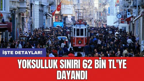 Yoksulluk sınırı 62 bin TL'ye dayandı