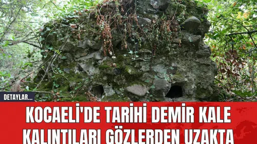 Kocaeli'de Tarihi Demir Kale Kalıntıları Gözlerden Uzakta