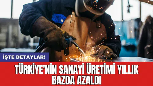 Türkiye'nin sanayi üretimi yıllık bazda azaldı