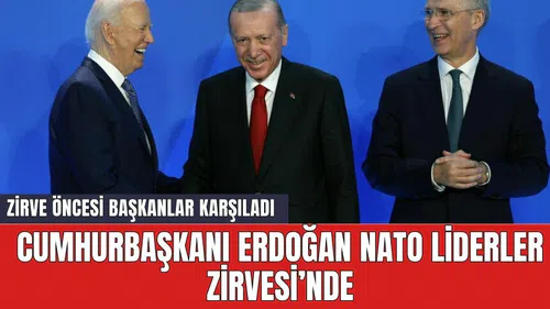 Cumhurbaşkanı Erdoğan NATO Liderler Zirvesi’nde