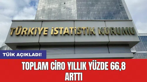 TÜİK açıkladı: Toplam ciro yıllık yüzde 66,8 arttı