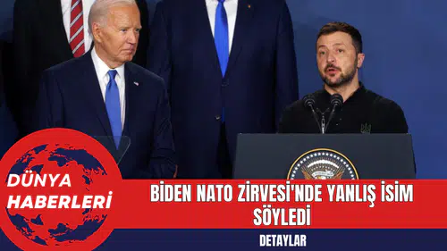 Biden NATO Zirvesi'nde Yanlış İsim Söyledi