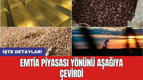 Emtia piyasası yönünü aşağıya çevirdi