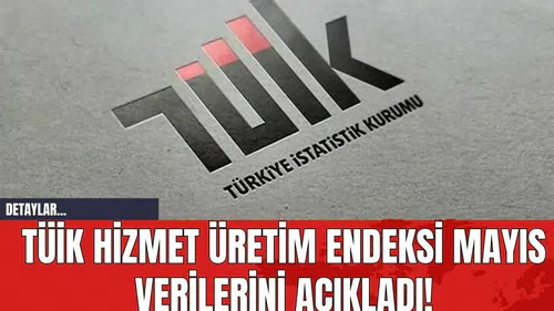 TÜİK Hizmet Üretim Endeksi Mayıs Verilerini Açıkladı!