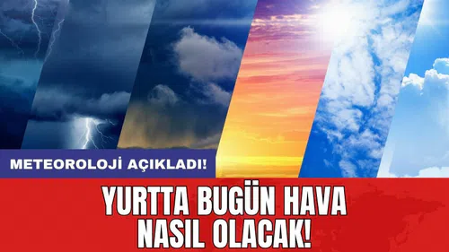 Meteoroloji'den uyarı: Kuvvetli yağış ve rüzgar geliyor!