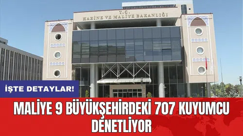 Maliye 9 büyükşehirdeki 707 kuyumcu denetliyor