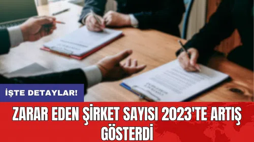 Zarar eden şirket sayısı 2023'te artış gösterdi