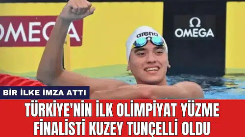 Türkiye'nin ilk olimpiyat yüzme finalisti Kuzey Tunçelli oldu
