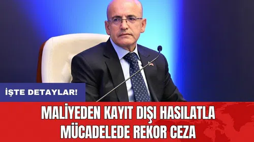 Maliyeden kayıt dışı hasılatla mücadelede rekor ceza
