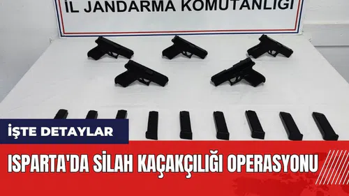 Isparta'da silah kaçakçılığı operasyonu
