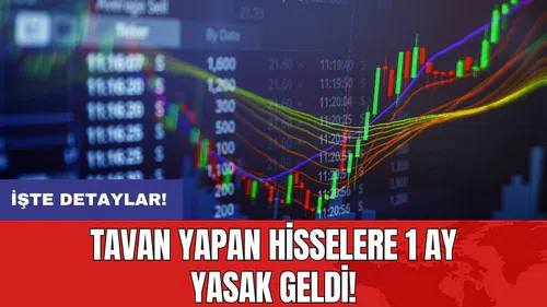 Tavan yapan hisselere 1 ay yasak geldi!