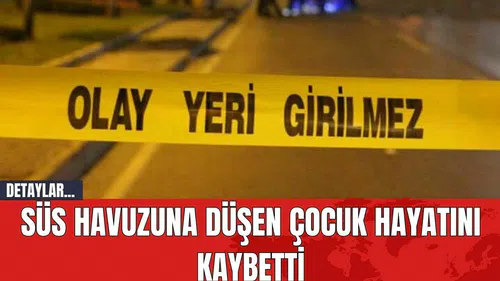 Süs Havuzuna Düşen Çocuk Hayatını Kaybetti