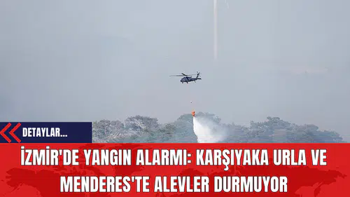 İzmir'de Yangın Alarmı: Karşıyaka Urla ve Menderes'te Alevler Durmuyor