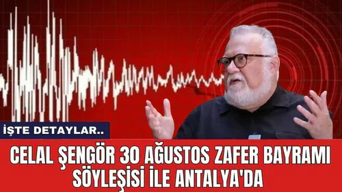 Celal Şengör 30 Ağustos Zafer Bayramı Söyleşisi ile Antalya'da