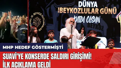 MHP hedef göstermişti: Suavi'ye konserde saldırı girişimi! İlk açıklama geldi