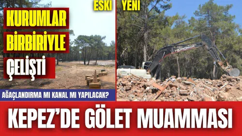 Kepez'de Gölet Muamması! Kurumlardan Farklı Açıklamalar