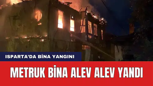 Metruk Bina Alevlere Teslim