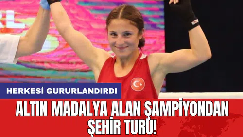 Altın Madalya Alan Şampiyondan Şehir Turu!